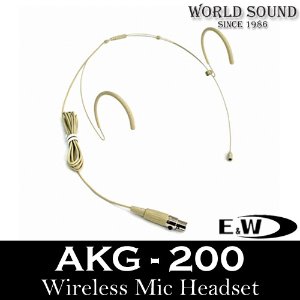 E&amp;W - AKG-200 무선헤드셋마이크