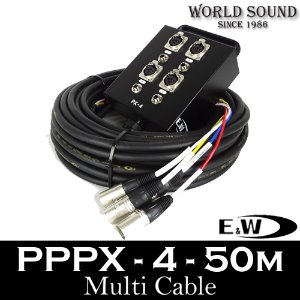 E&amp;W - PPPX-4-50M 4채널 멀티케이블