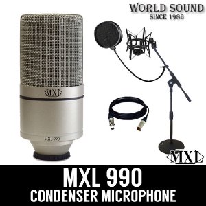 MXL  990 홈레코딩 패키지 (스탠드 선택)