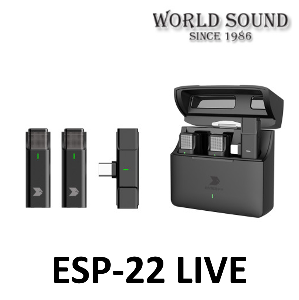 엔터프로 ESP-22 LIVE 스마트폰 무선마이크 2채널 C타입 3.5타입 라이트닝 (아이폰)