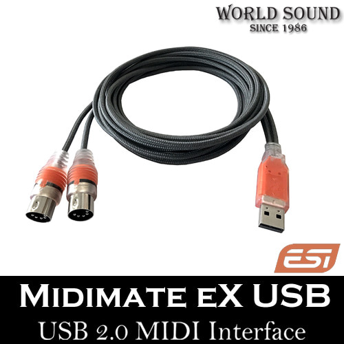 ESI - Midimate eX USB (MIDI TO USB CABLE)