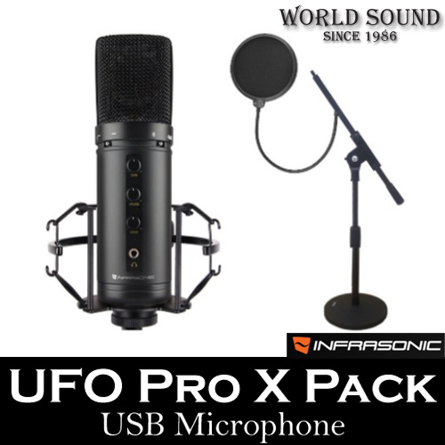 INFRASONIC - UFO Pro X 블랙에디션 마이크 팝필터 탁상 스탠드 패키지