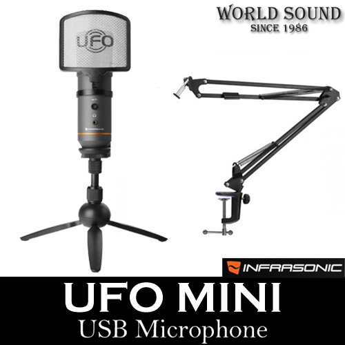 INFRASONIC - UFO Mini + 굴절스탠드 세트 USB마이크 인터넷방송 유튜브