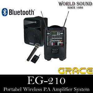 GRACE(그레이스) - EG-210(USB,블루투스,가방포함) 200와트 포터블스피커