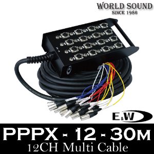 E&amp;W - PPPX-12-30M 12채널 멀티케이블