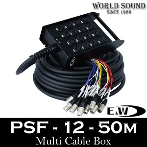 E&amp;W - PSF-12-50M 12채널 멀티케이블