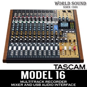 TASCAM  MODEL 16 멀티트랙레코딩 오디오믹서 오디오인터페이스