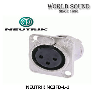 NEUTRIK뉴트릭 NC3FD-L-1 판넬형 커넥터